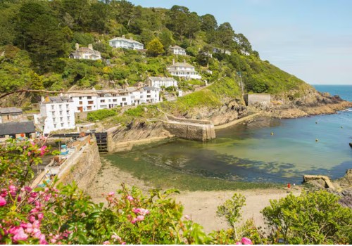 Polperro harbour and cottages